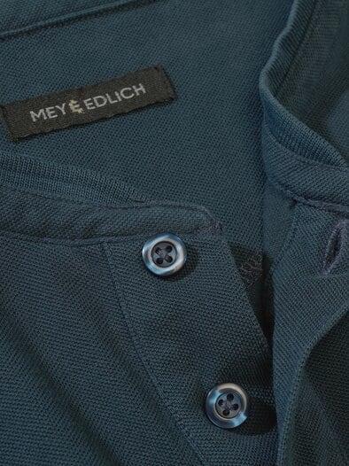 Stehkragen-Polo navy