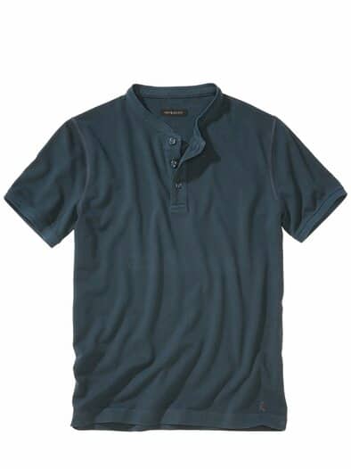 Stehkragen-Polo navy