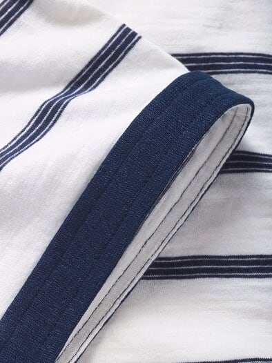 Breton-Shirt kalk/marine