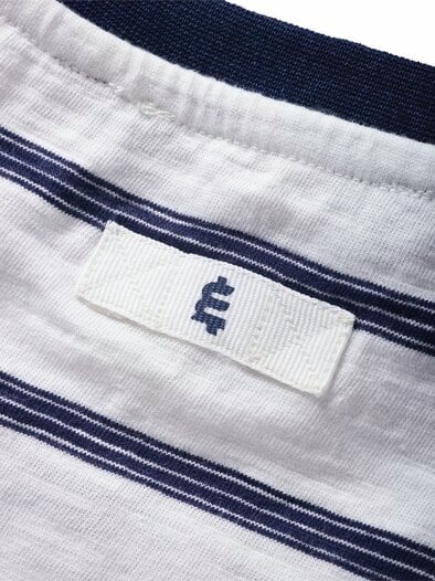 Breton-Shirt kalk/marine