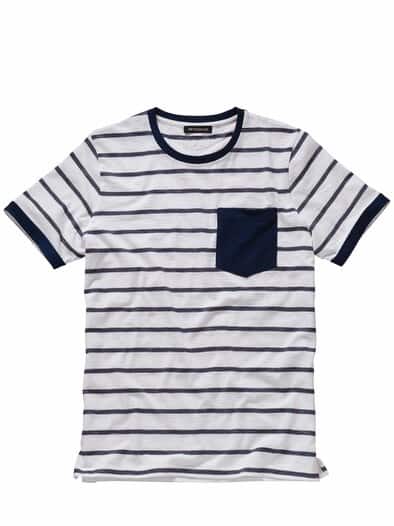 Breton-Shirt kalk/marine