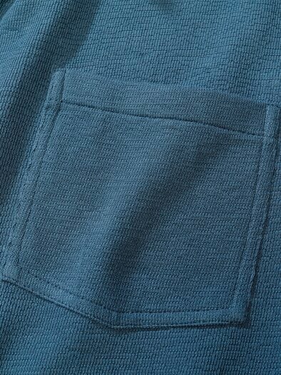 Struktur-Polo stahlblau