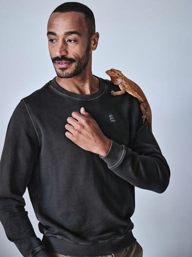 Gefährten-Sweatshirt kohle