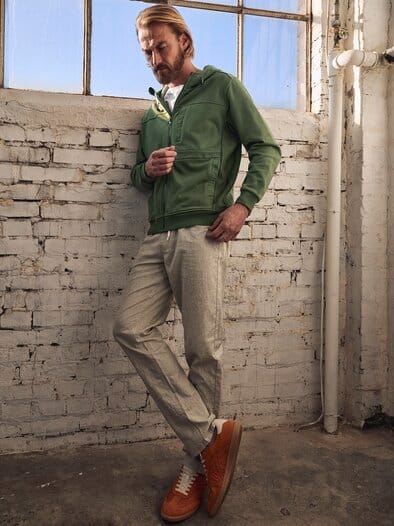 Hoodie-Jacket waldgrün