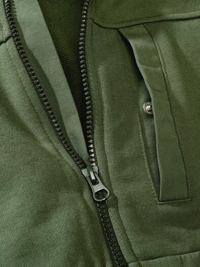 Hoodie-Jacket waldgrün