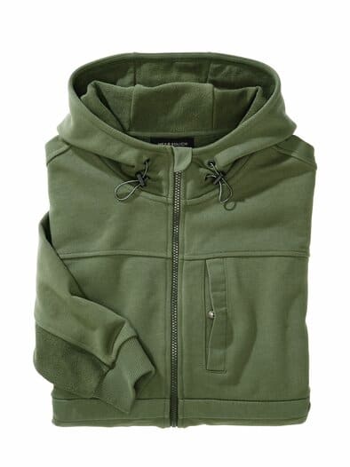 Hoodie-Jacket waldgrün