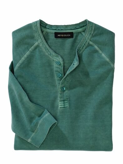 Zweitblick-Henley aquamarin