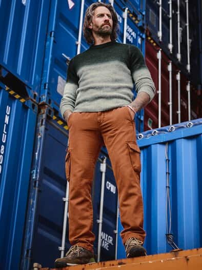 Lichtwärts-Pullover tanne/granit