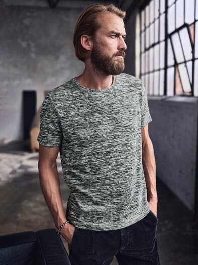Flimmerkasten-T-Shirt granit