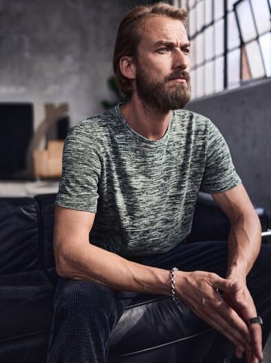 Flimmerkasten-T-Shirt granit