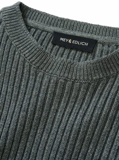 Mit-Jeans-Pullover granit