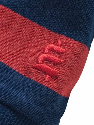 Heavy-Jersey-Linienläufer navy/mohn