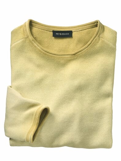 Gegenton-Pullover zitrone