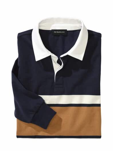 Varsity-Longsleeve marine/orange