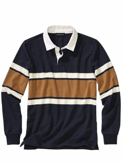 Varsity-Longsleeve marine/orange
