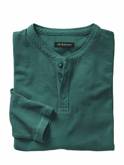 Klare-Kante-Shirt petrol