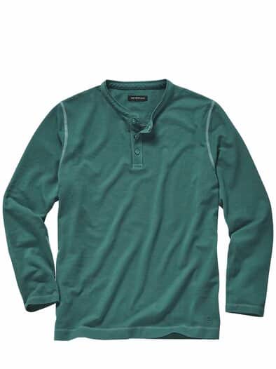 Klare-Kante-Shirt petrol