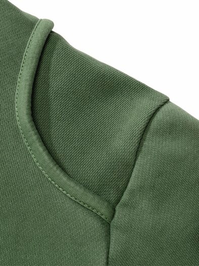 Fadentrio-Hoodie grasgrün