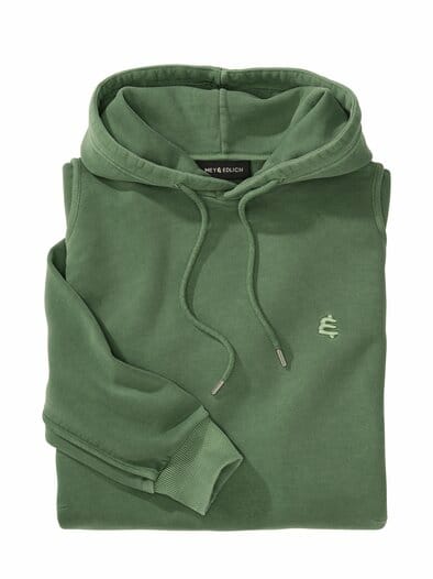 Fadentrio-Hoodie grasgrün