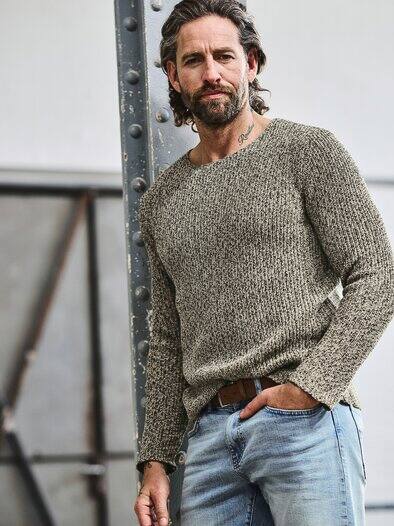 Halb-Voll-Pullover uferkies