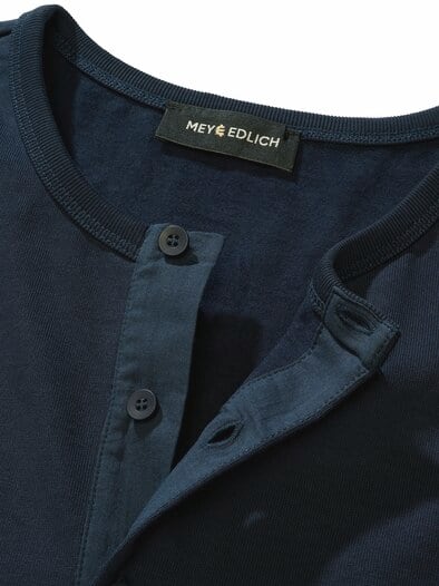 Gewichtiges Henley tintenblau