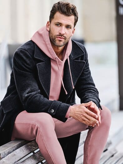 Street-Lounge-Hoodie rosenquarz