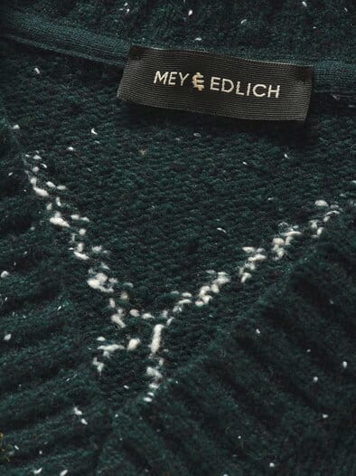 Intarsia-Pullover tannengrün
