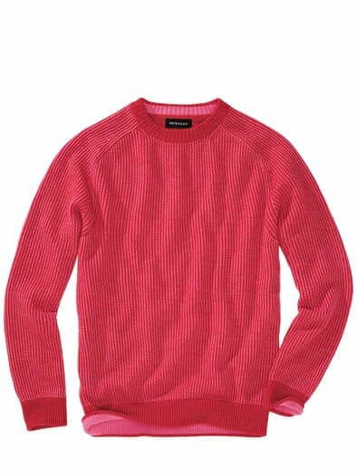 Linienwerk-Pullover glutgitter