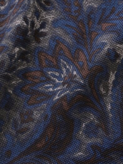 Paisley-Polo grafit/blauquarz