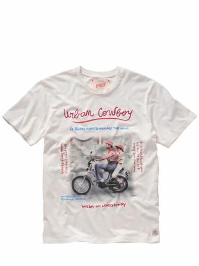 T-Shirt Photos naturweiß