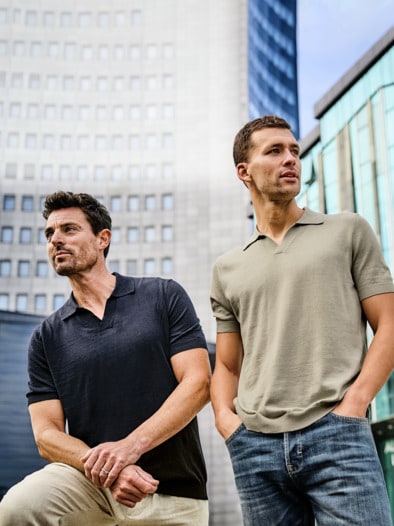 Evolutionäres Poloshirt genuss-beige