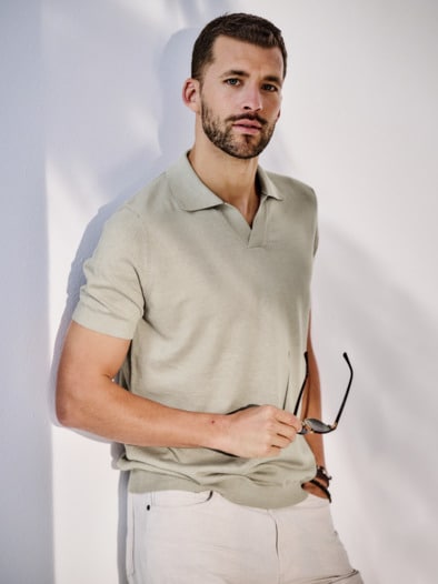 Evolutionäres Poloshirt genuss-beige