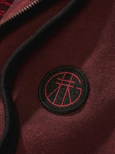 Zip-Up Hoodie Zollverein weinrot