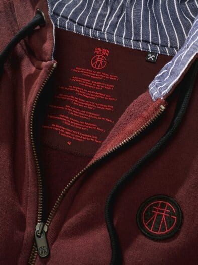 Zip-Up Hoodie Zollverein weinrot