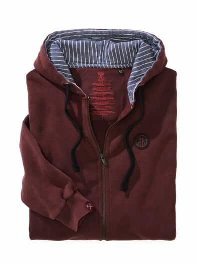 Zip-Up Hoodie Zollverein weinrot