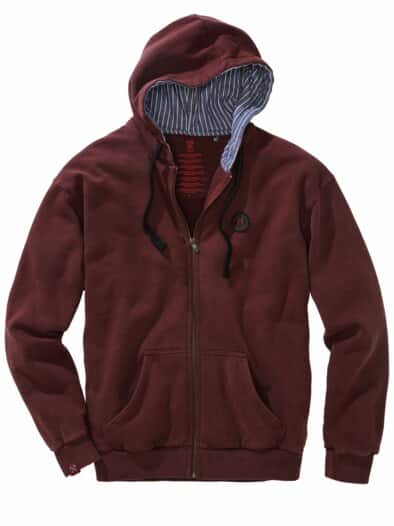 Zip-Up Hoodie Zollverein weinrot