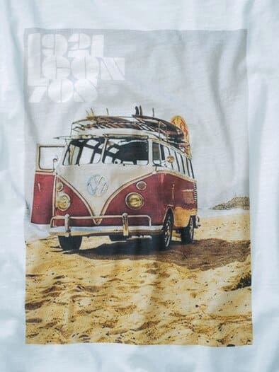 T-Shirt California kreideweiß