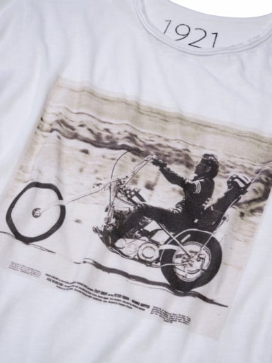 1921 T-Shirt Easy Rider rockerweiß