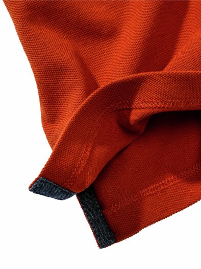 Urväter-Polo Kurzarm sunset orange