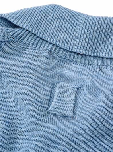 Strickpolo ban15ks sommerblau