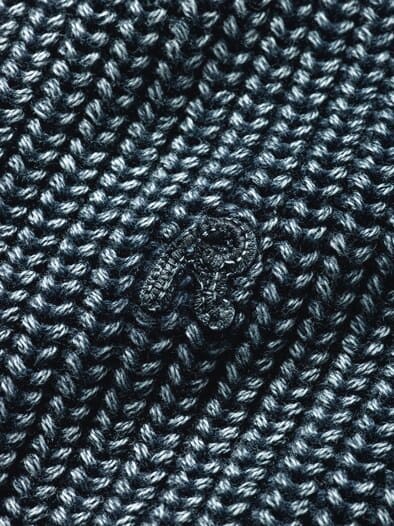 Used-Look-Cardigan jeansblau