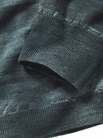 Nebelspur-Merino-Hoodie anthrazit