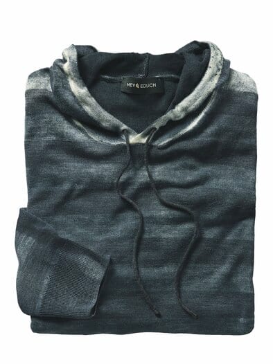 Nebelspur-Merino-Hoodie anthrazit