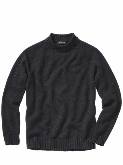 Nachthimmel-Mockneck nachtschwarz