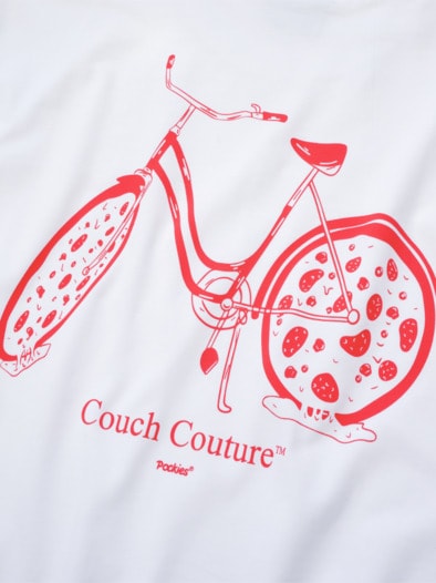 Pockies T-Shirt Fahrrad maillot blanc