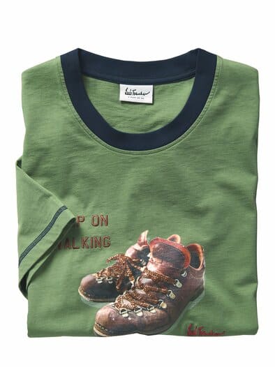 T-Shirt Luwalking rasengrün