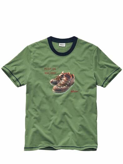 T-Shirt Luwalking rasengrün