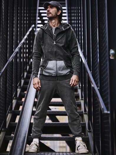 Hoodie Stinnes kohle