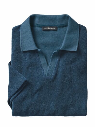 Terry-Polo krümelblau