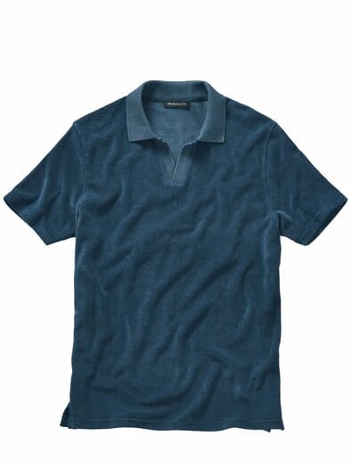 Terry-Polo krümelblau